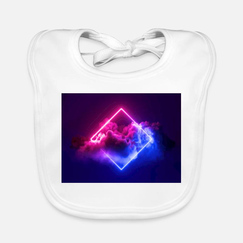 Neon Wolke Diamant Baby Bio-Lätzchen