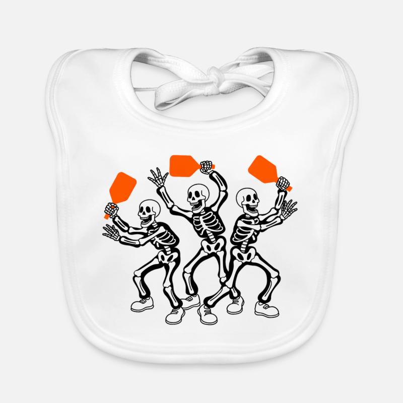 Graphique de Halloween Pickleball Bavoir bio Bébé