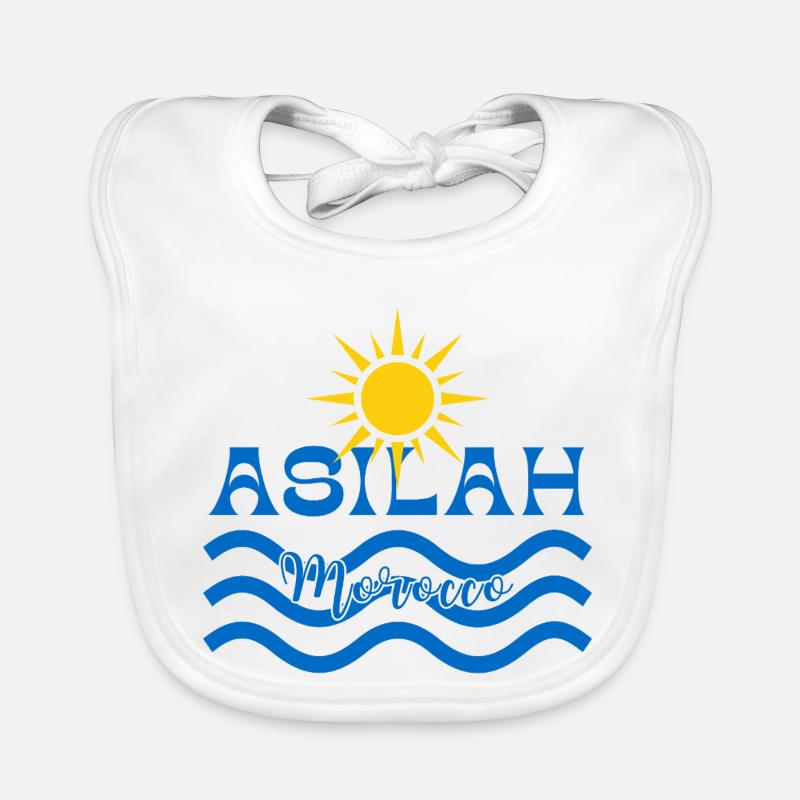 Asilah Morocco Sun Waves Organic Baby Bibs