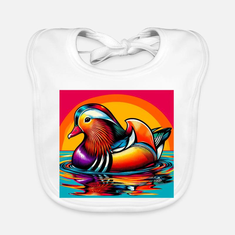 Mandarin duck Organic Baby Bibs