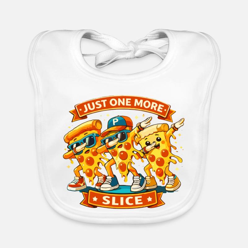 dab dance another slice of pizza cool dabbing pizza Organic Baby Bibs