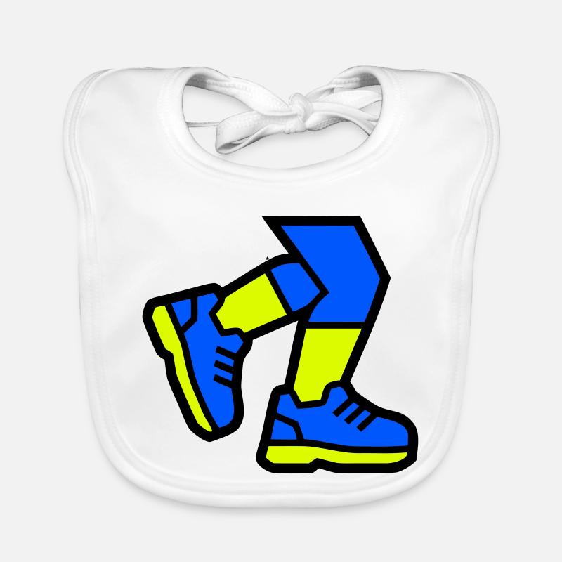 Jogging dynamique des jambes de coureur Bavoir bio Bébé