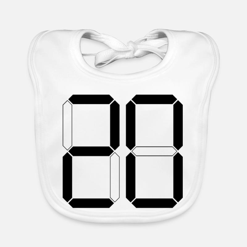 NUMMER 20 Zwanzig Geburtstag Geschenk Digital Baby Bio-Lätzchen