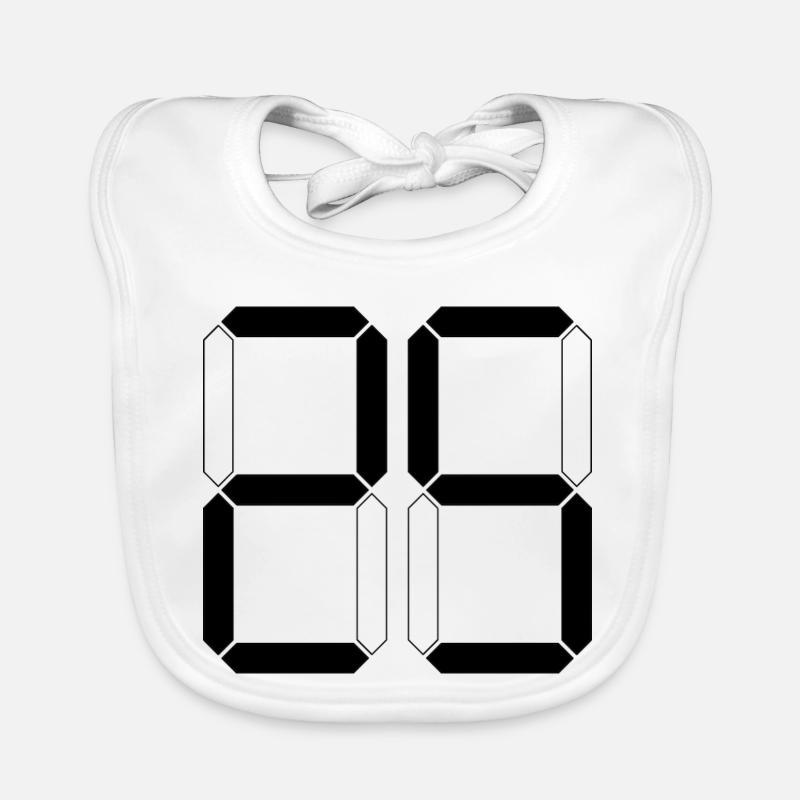 NUMBER 25 Twenty-Five Gift Digital Organic Baby Bibs