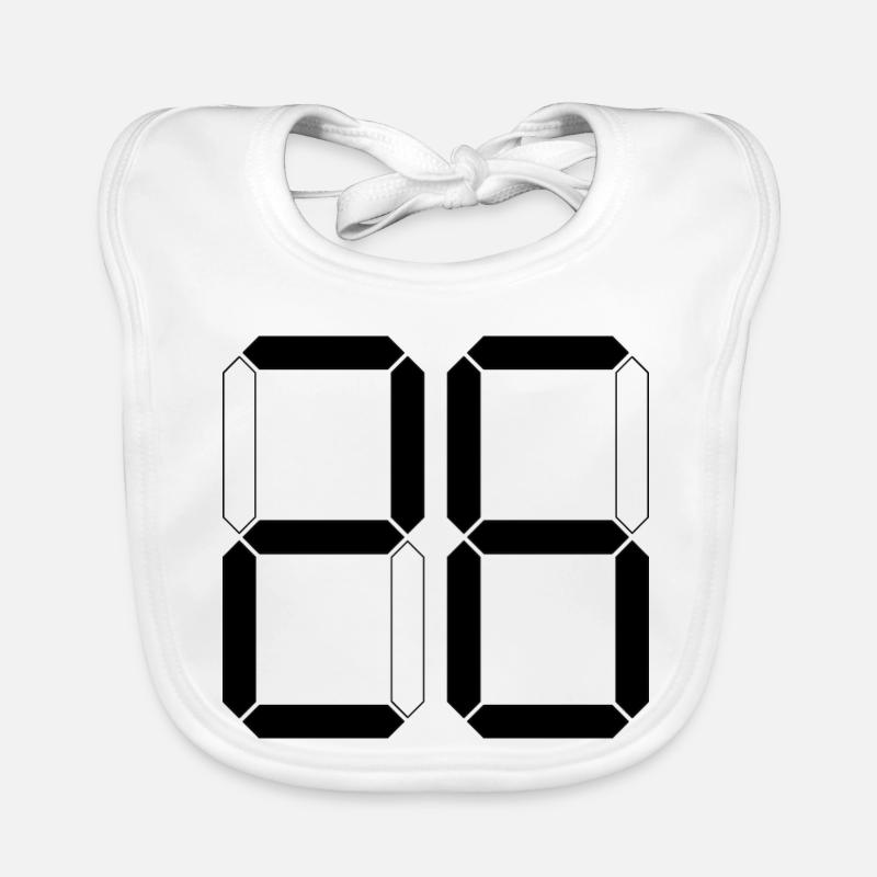 NUMBER 26 Twenty-Six Gift Digital Organic Baby Bibs
