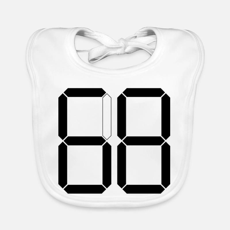 NUMBER 68 Sixty-Eight Gift Digital Organic Baby Bibs