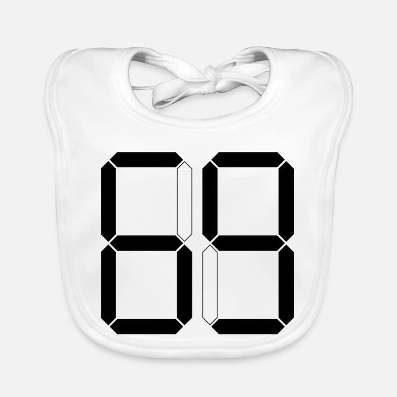 NUMBER 69 Sixty-Nine Gift Digital Organic Baby Bibs