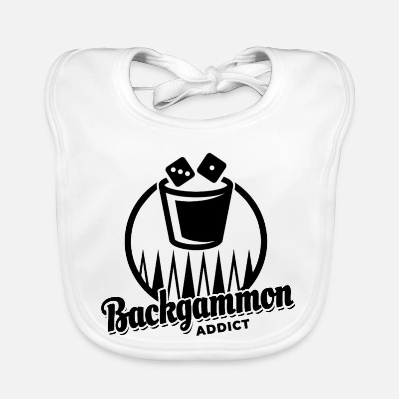 Addict au backgammon | Jeu de société | Don Bavoir bio Bébé