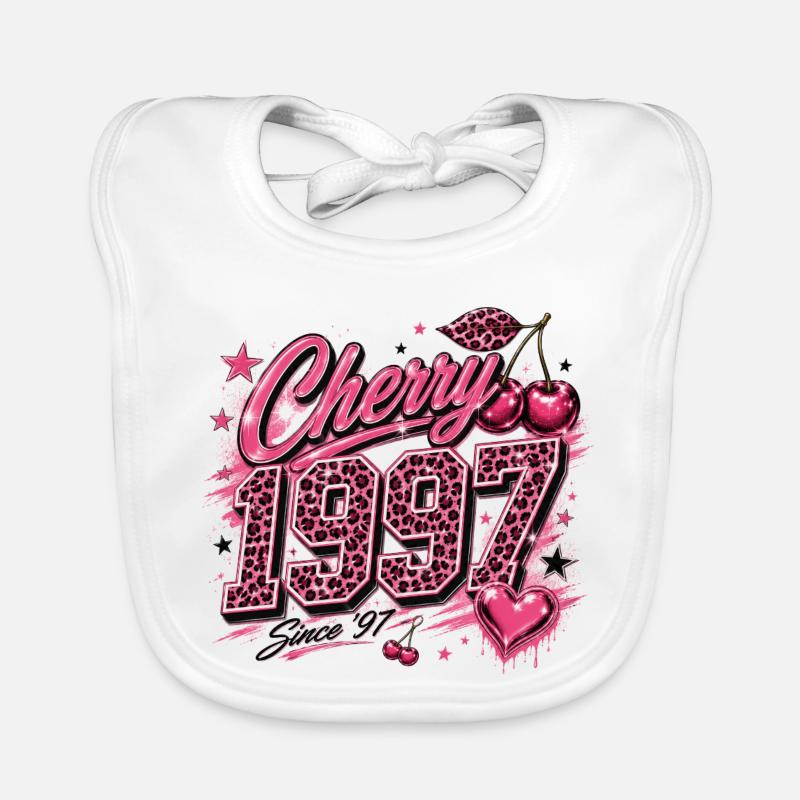 Cherry 1997 Leopard Glam Bavoir bio Bébé