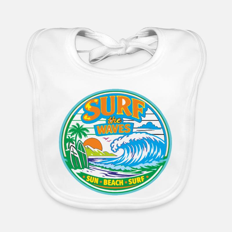 Sun-Beach-Surf Baby Bio-Lätzchen