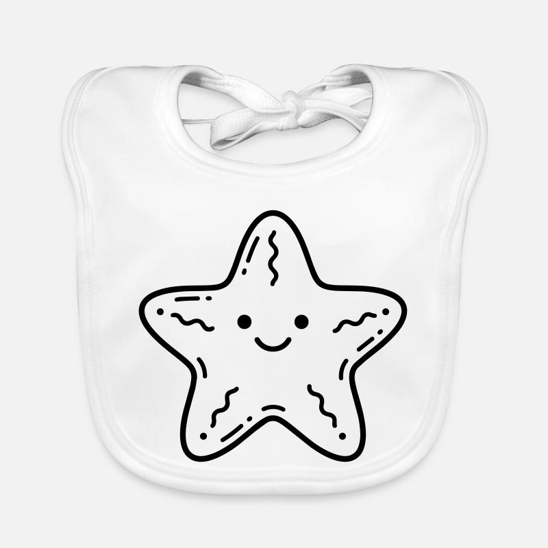 Étoile de mer Bavoir bio Bébé
