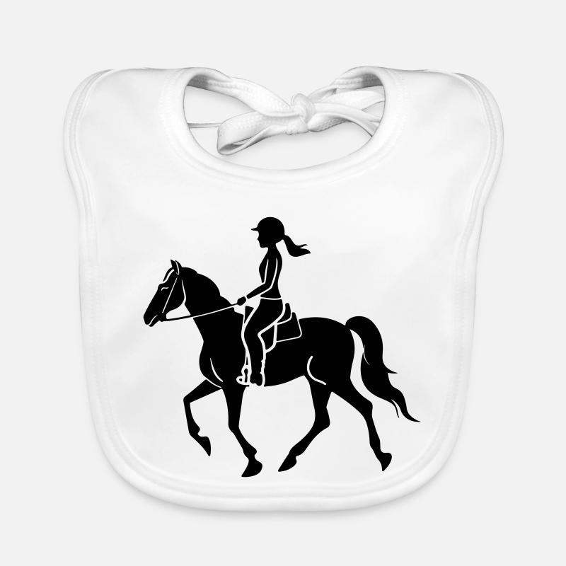 Équitation Bavoir bio Bébé