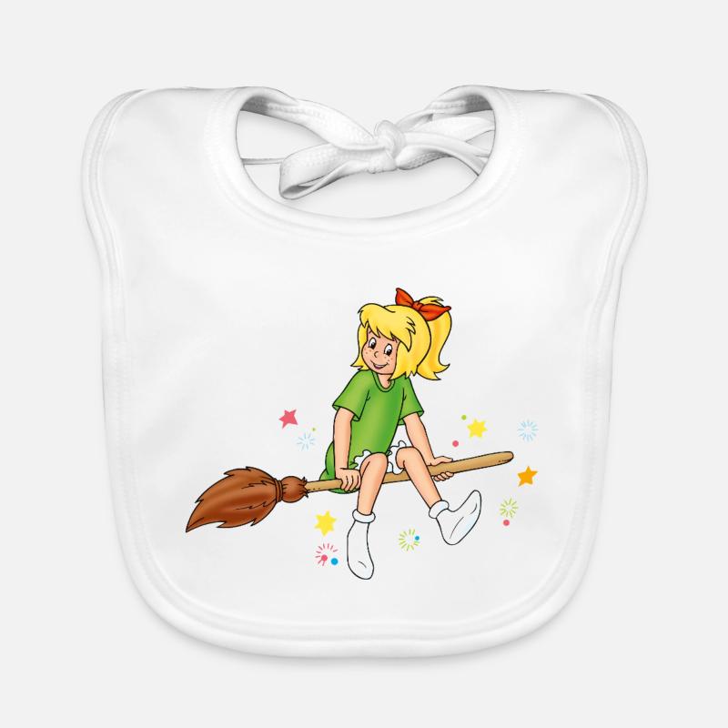 Bibi Blocksberg on mashed potatoes witch stars Organic Baby Bibs