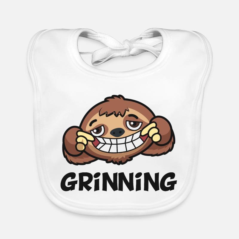 Sourire Drôle Graphique Bavoir bio Bébé