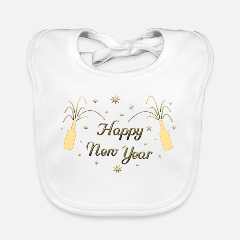Bonne année ! Bavoir bio Bébé