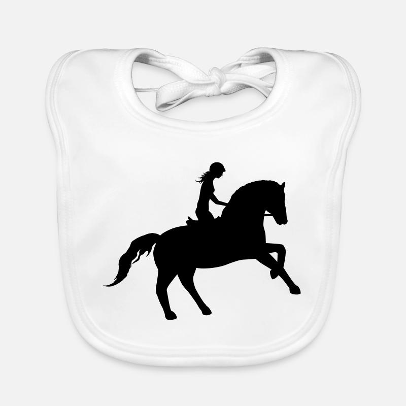 Le cavalier et le cheval unis Bavoir bio Bébé