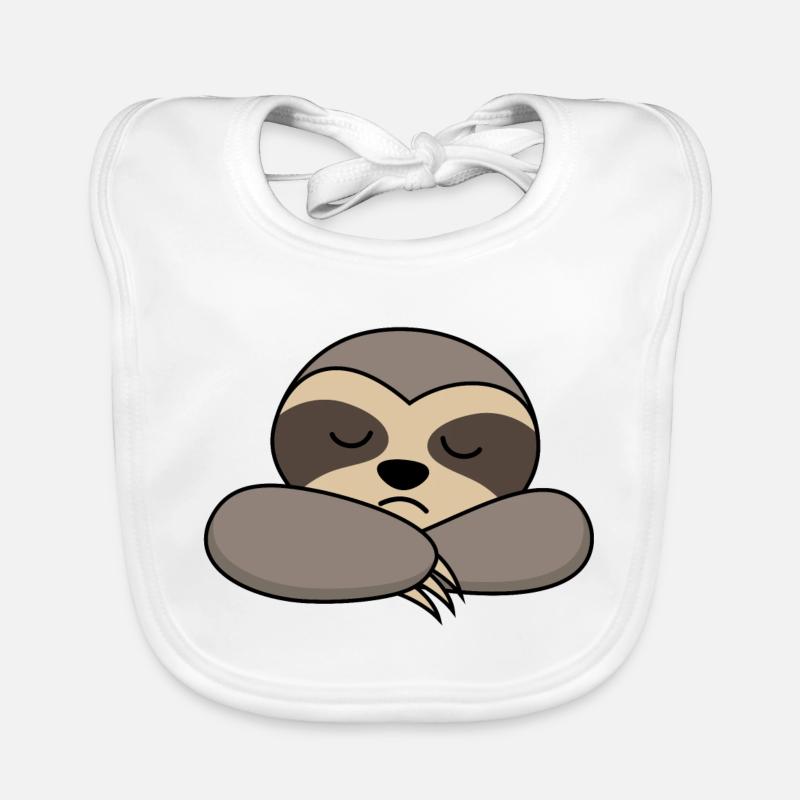 Faultier Baby Bio-Lätzchen