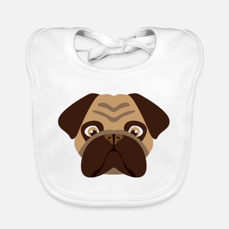 Carlin de chien Bavoir bio Bébé