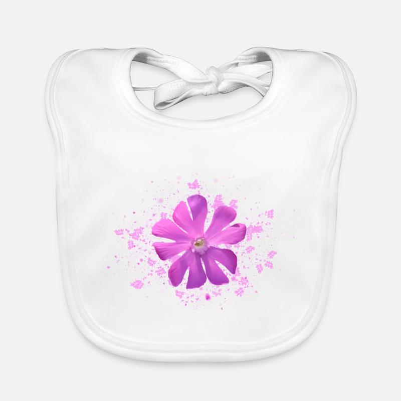 fleur rose fleur rose Bavoir bio Bébé