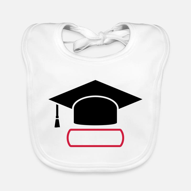 Doktorhut Geschenk zur Promotion/Dissertation Baby Bio-Lätzchen