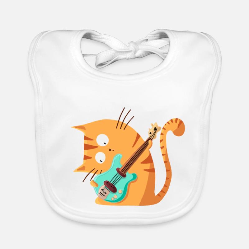 CatGuitar Organic Baby Bibs