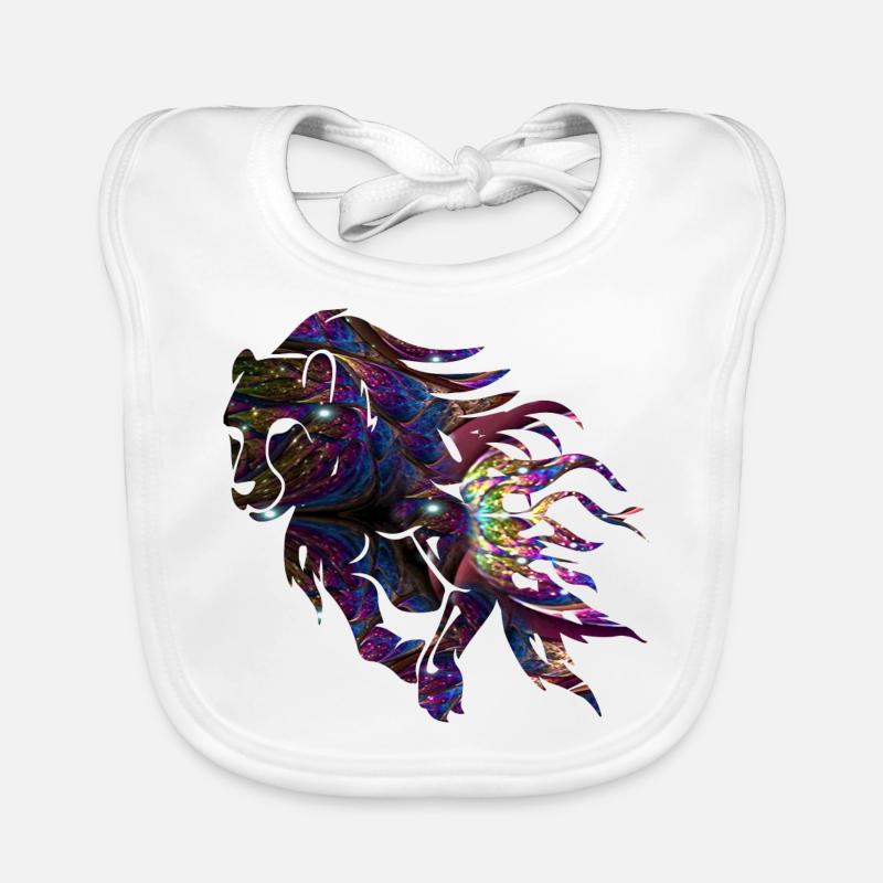 abstract cheetah Galaxy Organic Baby Bibs