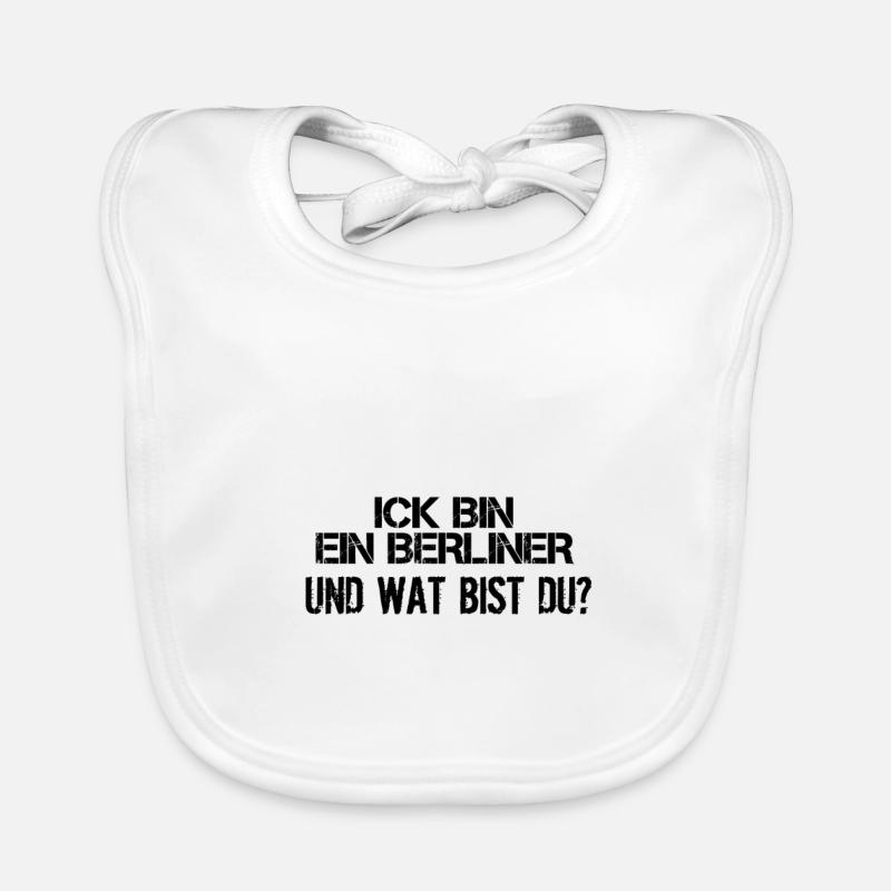 Ick bin ein Berliner Baby Bio-Lätzchen