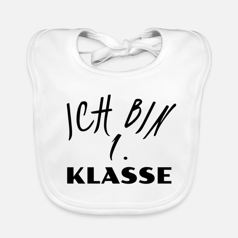 Ich bin 1. Klasse Baby Bio-Lätzchen