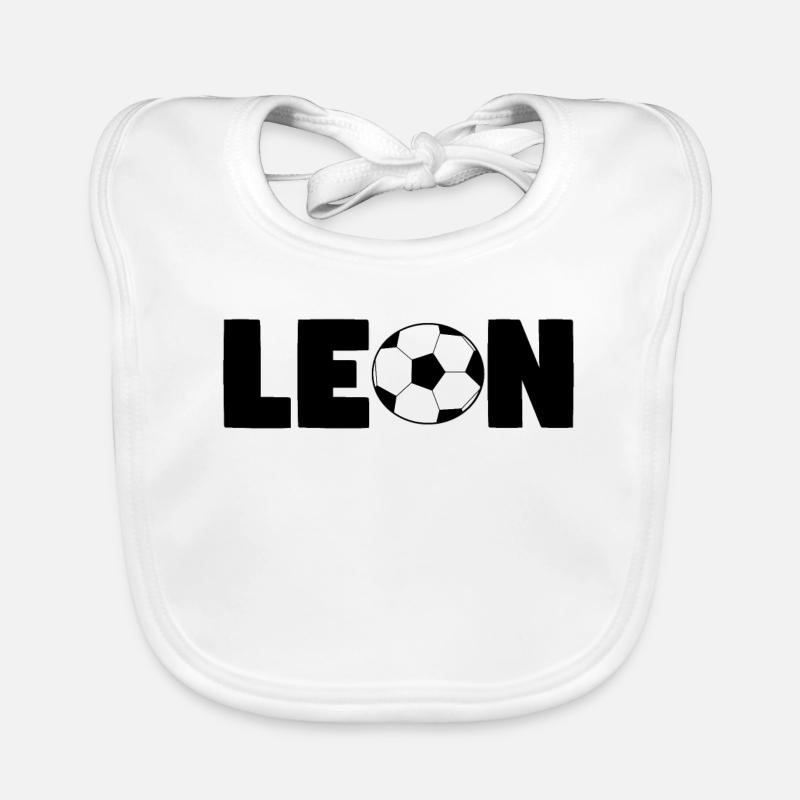 Leon name boy gift Organic Baby Bibs