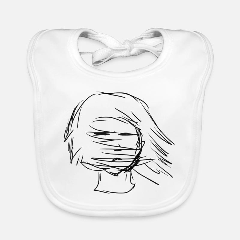 Wehende Haare Baby Bio-Lätzchen