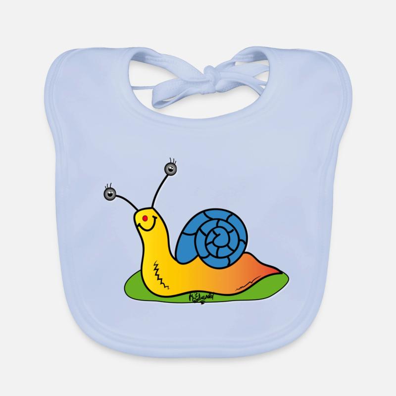 Escargot Bavoir bio Bébé