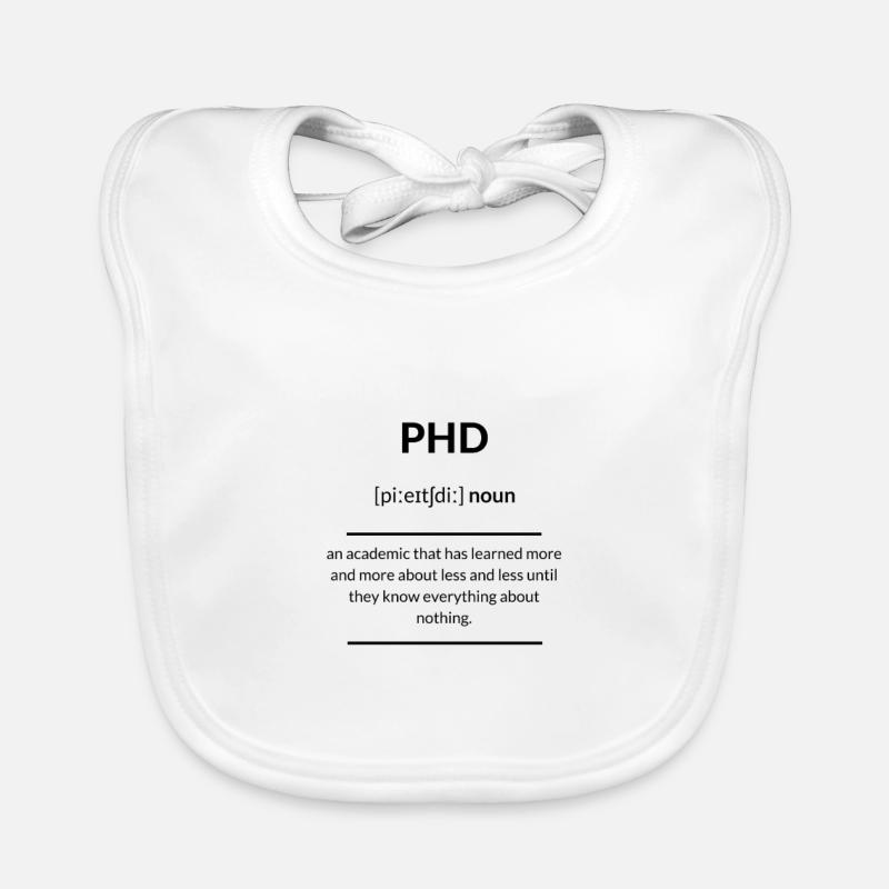 PhD (Promotion) 2k20 Edition Baby Bio-Lätzchen