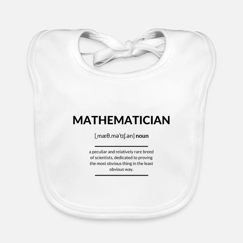 Mathématicien (mathématicien) édition 2k20 Bavoir bio Bébé