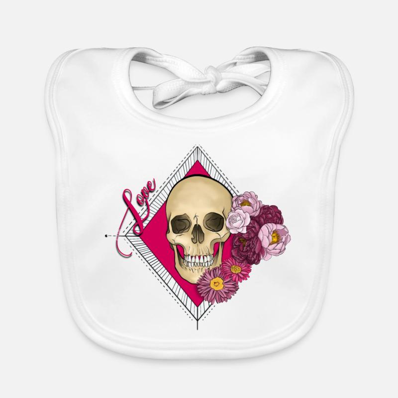 Liebesschädel Baby Bio-Lätzchen