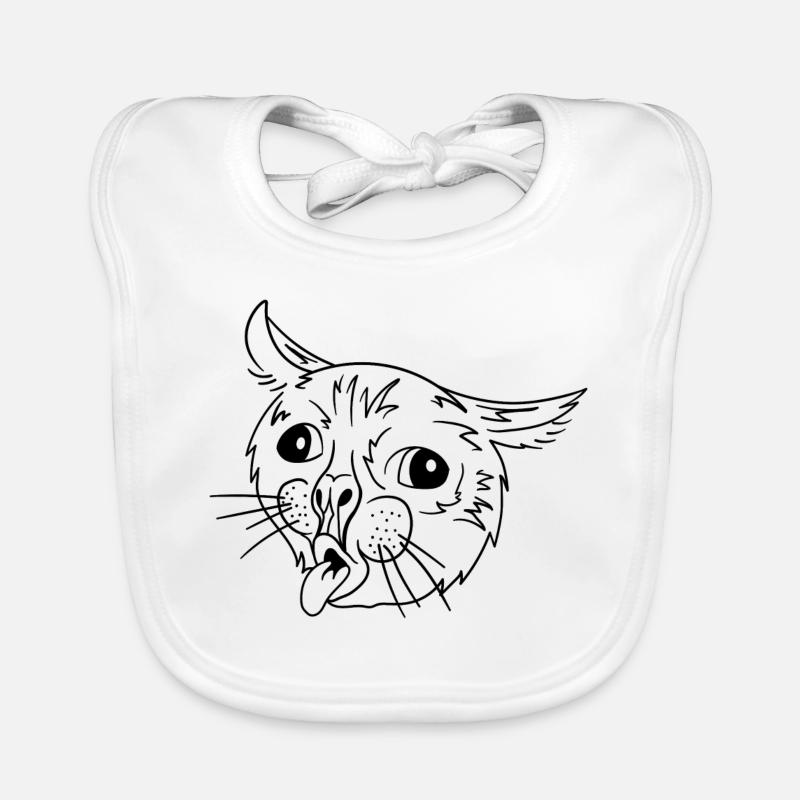 Mèmes de chat moche Bavoir bio Bébé