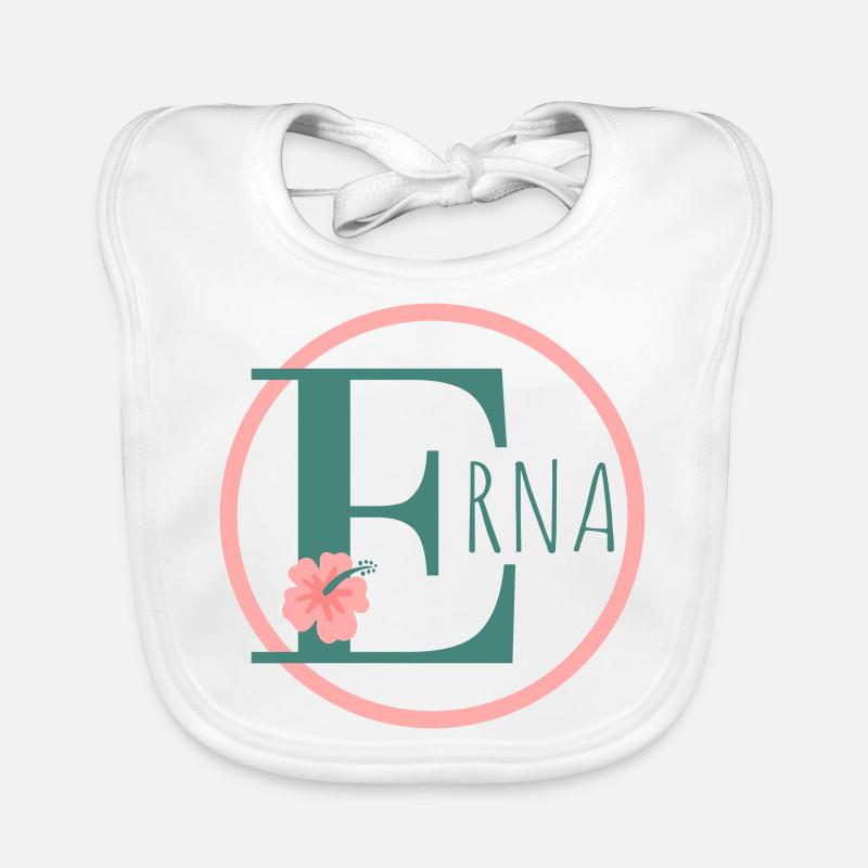 Erna Name First Name Girl Organic Baby Bibs