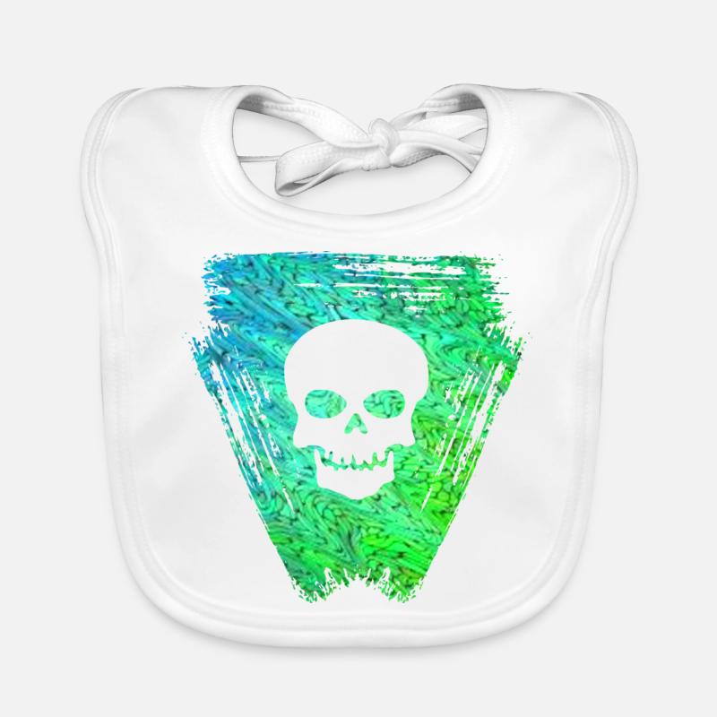 schädel 2 e 5 Baby Bio-Lätzchen