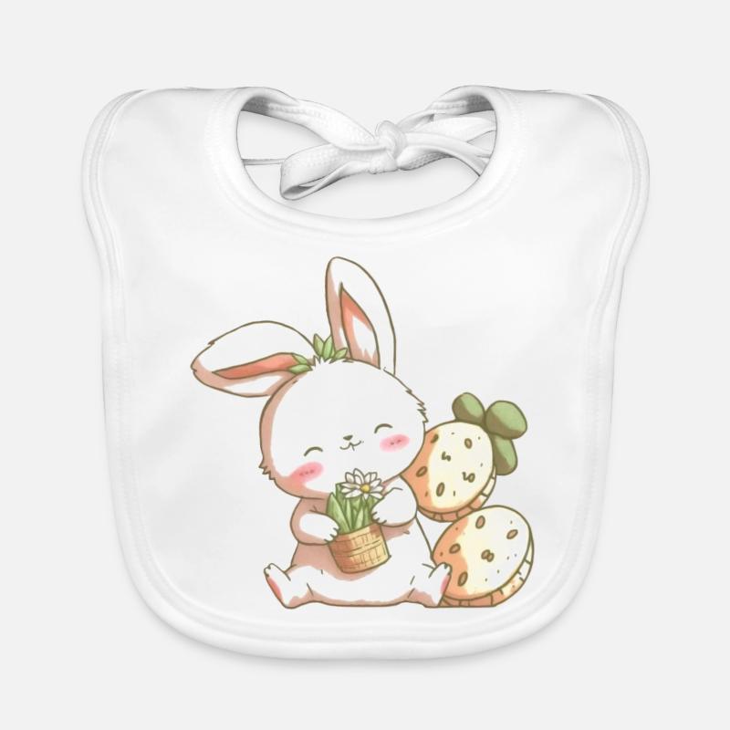 lapin mignon Bavoir bio Bébé
