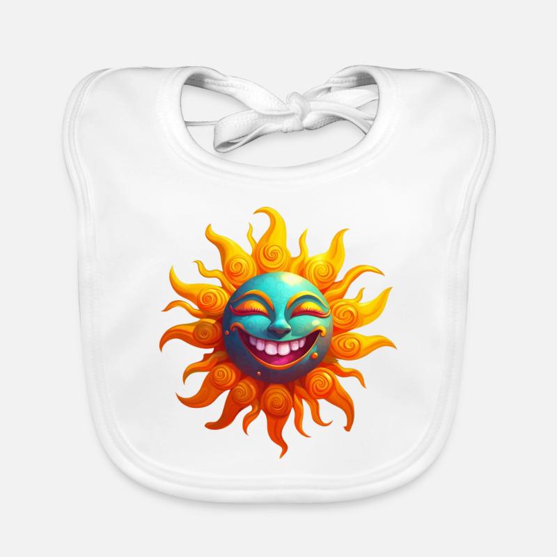 Drôle de soleil Bavoir bio Bébé