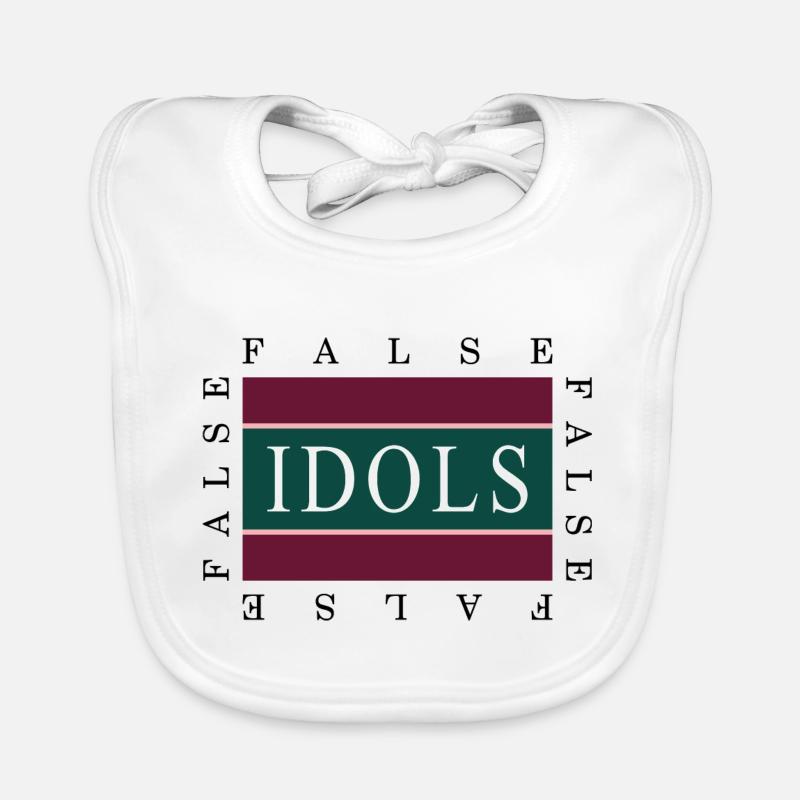 False Idols graphic Organic Baby Bibs