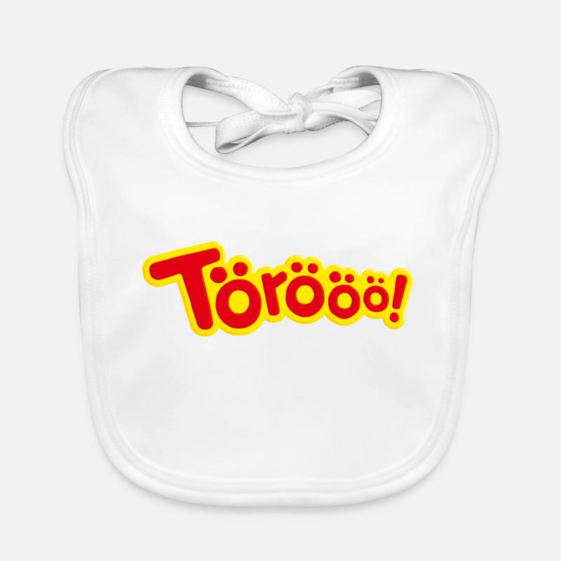 Benjamin Blümchen Törööö!- Schriftzug Baby Bio-Lätzchen