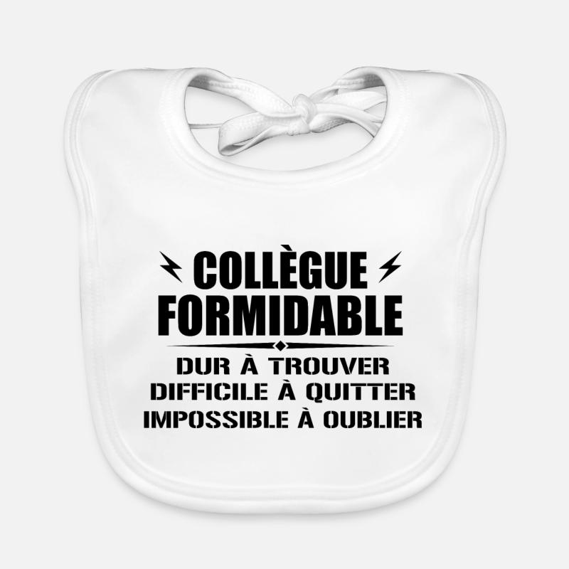 Collègue Formidable Dur à Trouver Bavoir bio Bébé