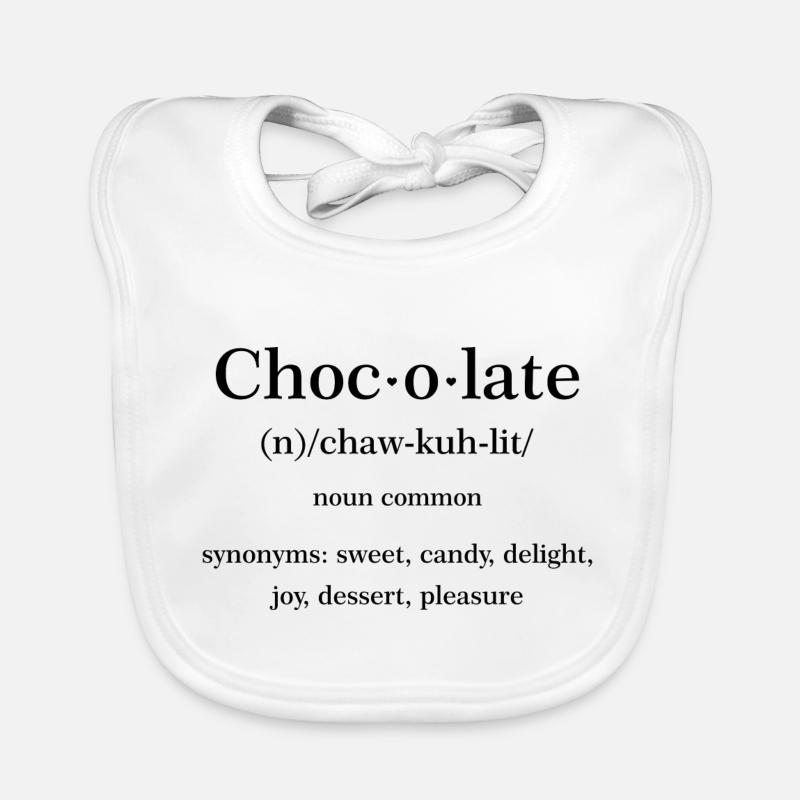 Citation chocolat Bavoir bio Bébé