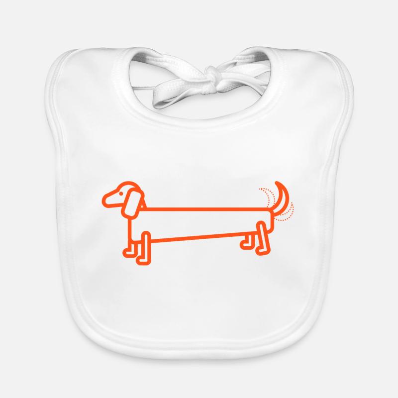 Teckels Bavoir bio Bébé