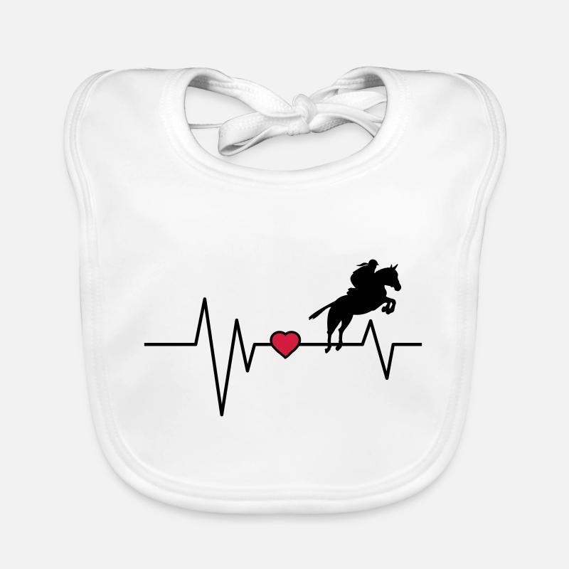 Cavalier de saut d’obstacles Heartbeat Bavoir bio Bébé