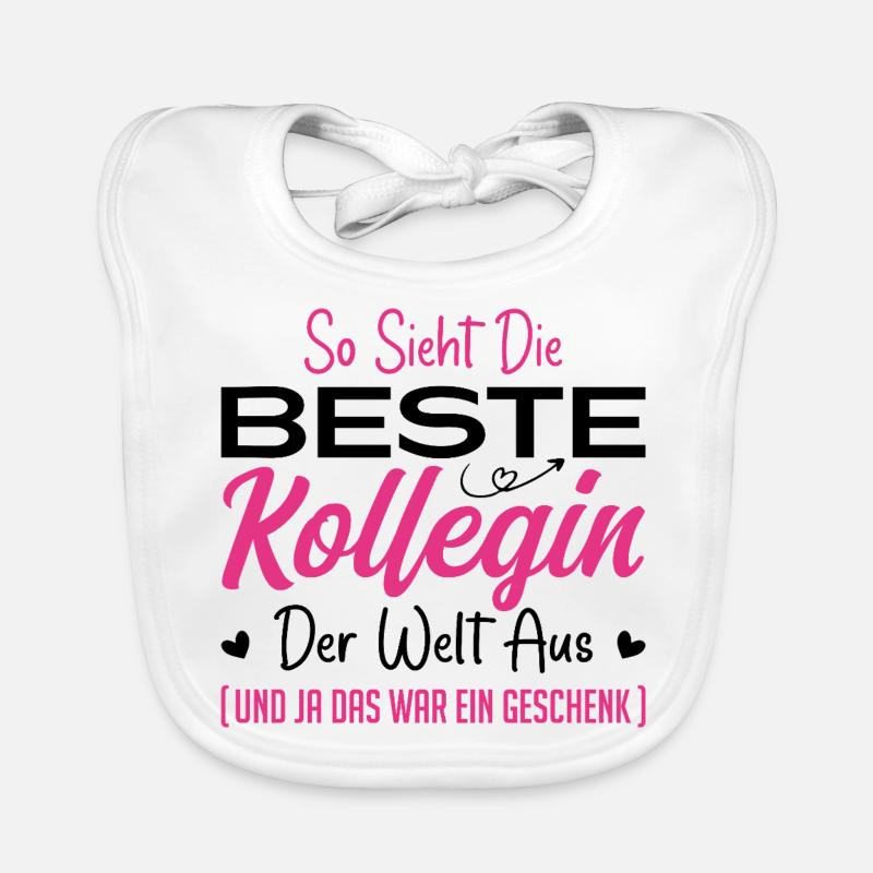Arbeitskollegin Geschenkidee Beste Kollegin Baby Bio-Lätzchen