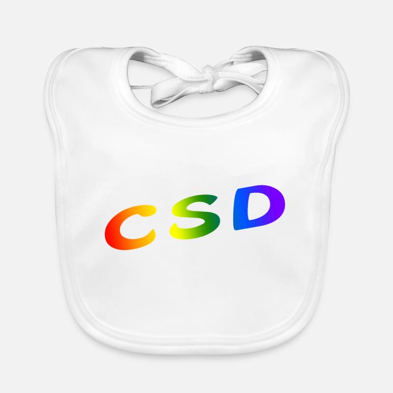 CSD - Baby Bio-Lätzchen - Weiß