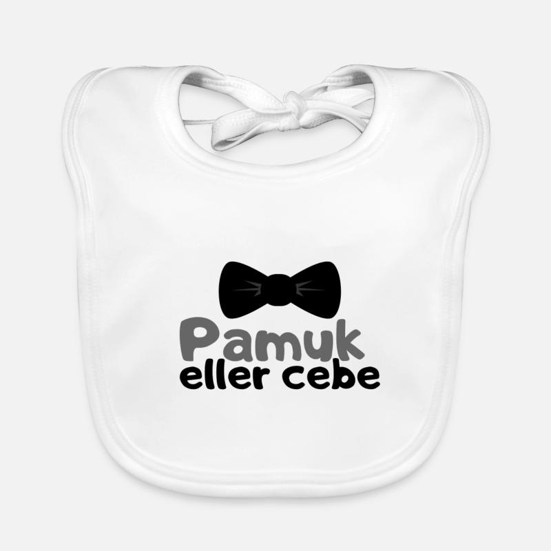 Pamuk eller cebe - Bavoir bio Bébé - blanc