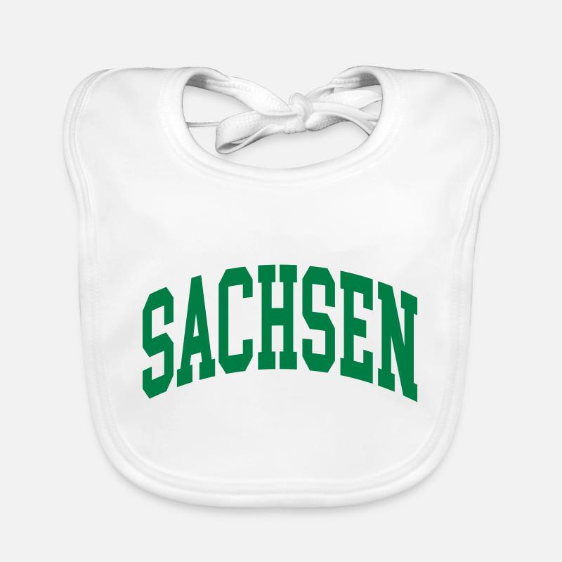 Sachsen - Baby Bio-Lätzchen - Weiß