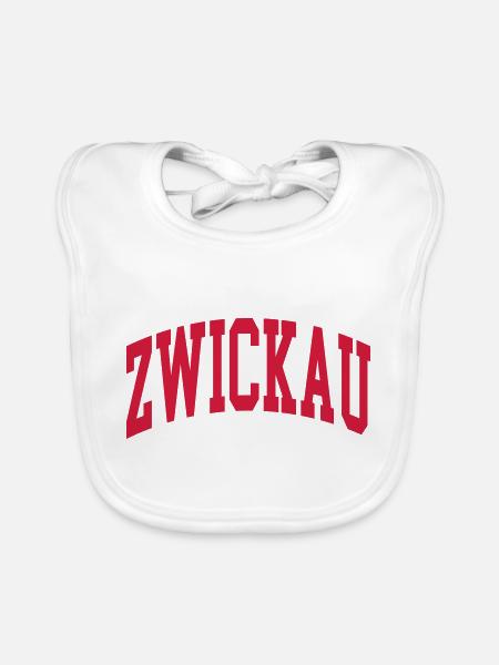 Zwickau - Bavoir bio Bébé - blanc - Devant